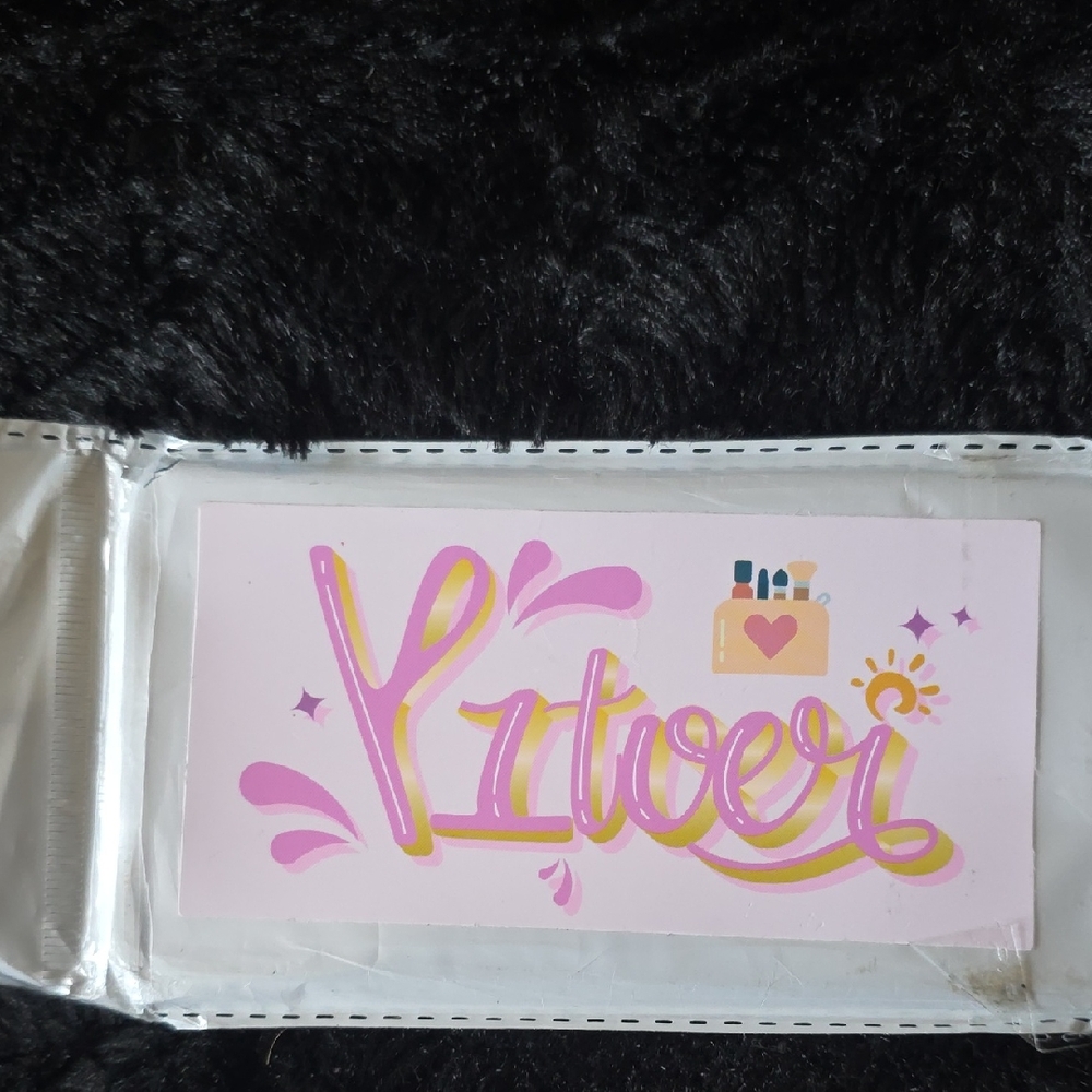 Pink and Yellow Ktwer Sticker
